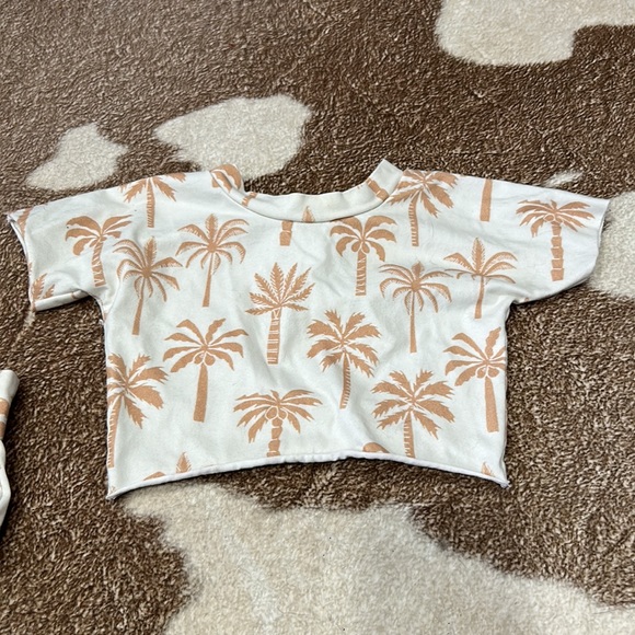 Little Monster Babes Handmade Palm Tree Outfit Size 9-12m - Picture 3 of 5